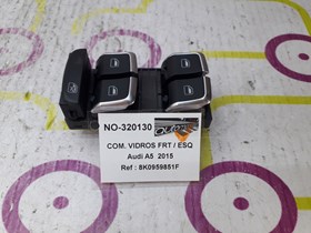 Comando de Vidros Frt / Esq  Audi A5   Cv de 2015 - Ref OEM : 8K0959851F